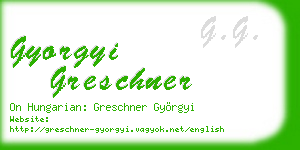 gyorgyi greschner business card